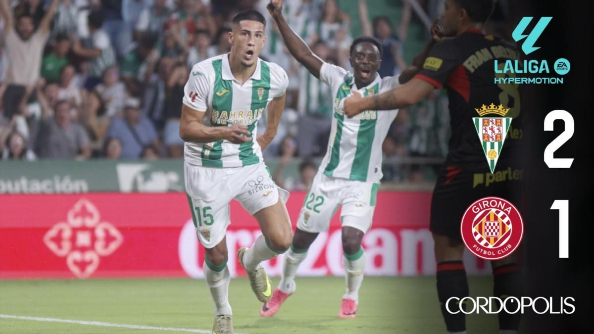 El Córdoba CF sufre hasta cuando merece golear (2-1)