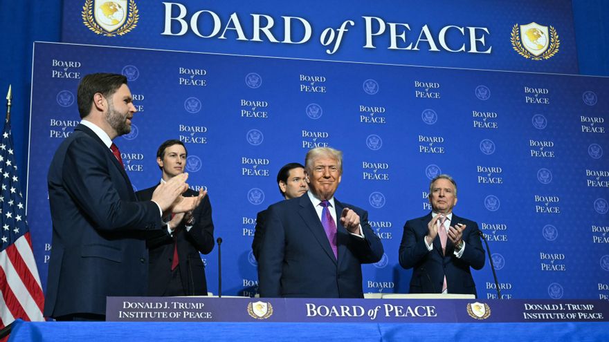 Donald Trump convierte el lanzamiento de su Junta de Paz en un acto de reafirmación personal y de apoyo a aliados como Milei y Orbán