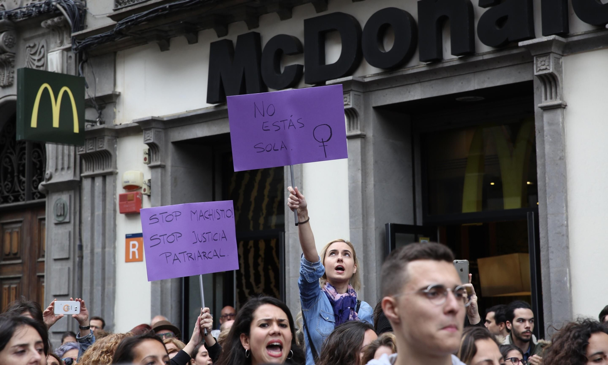 Protesta en Las Palmas de Gran Canaria tras la sentencia de 'La Manada'