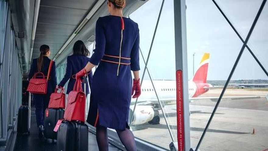 Tripulantes de cabina de Iberia.