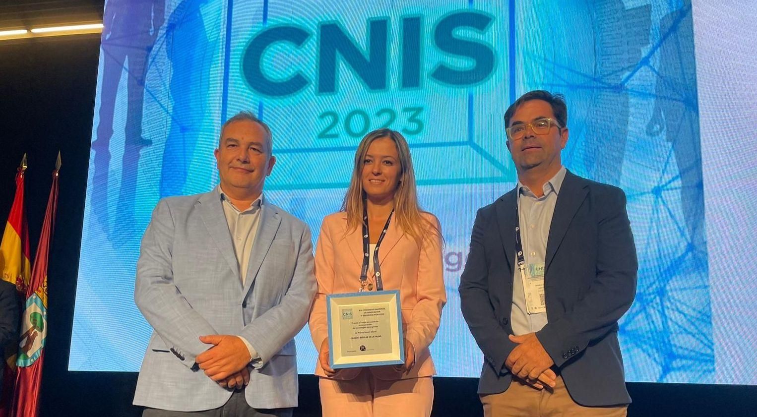 Miriam Perestelo en la gala de los Premios CNIS 2023.