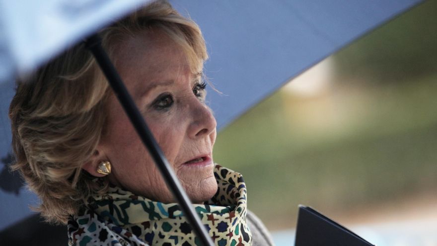 La expresidenta de la Comunidad de Madrid Esperanza Aguirre.