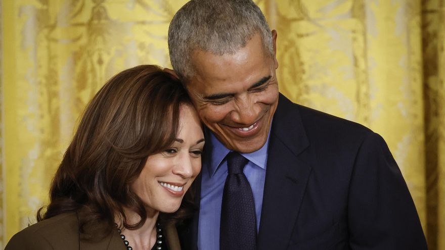 Barack y Michelle Obama respaldan a Kamala Harris como candidata a la presidencia de EEUU