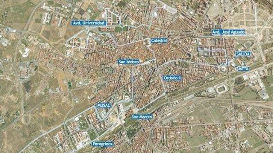 Circuito de la IV Media Maratón 'Ciudad de León'.