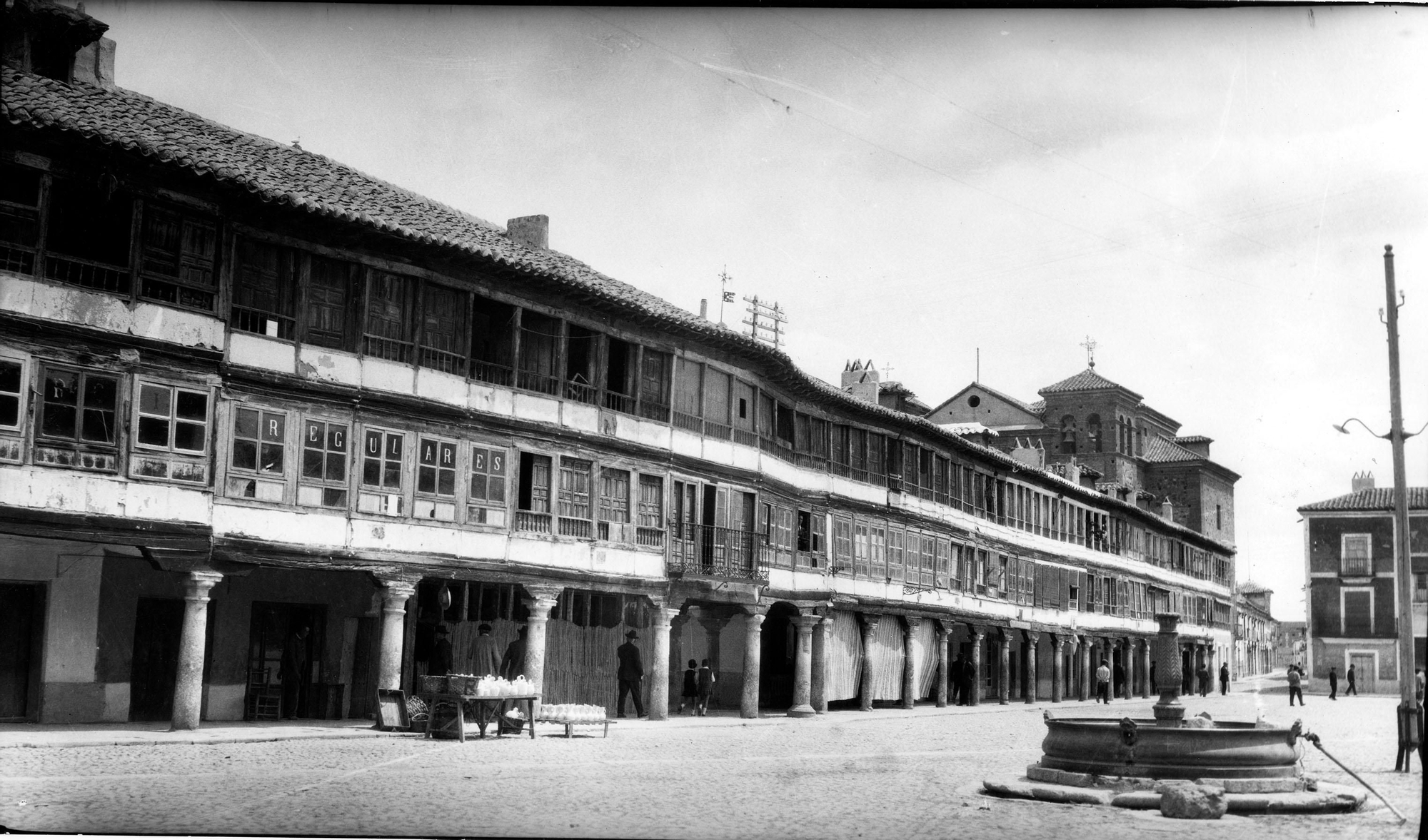Plaza Mayor de Almagro (Ciudad Real). S.f. Fondo Rodríguez. AHP de Toledo