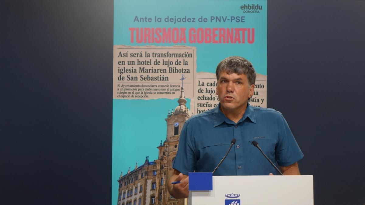 EH Bildu pide suspender toda promoción turística en Donostia hasta garantizar la calidad de vida de los locales
