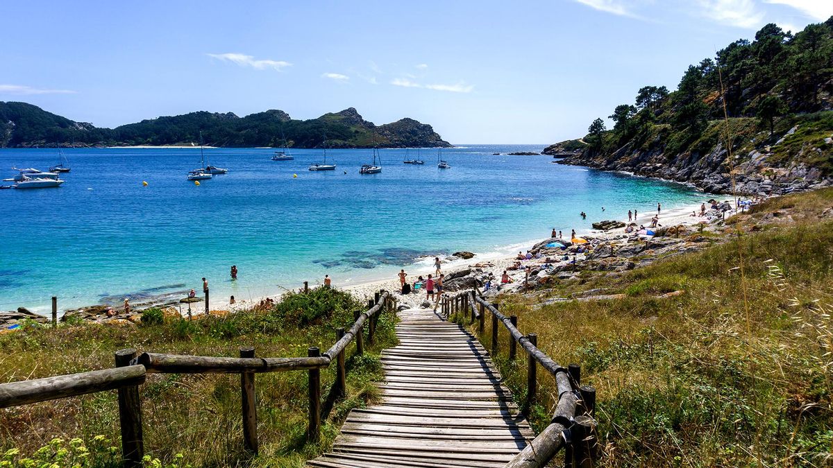 Playa de Nosa Señora en las Islas Cíes