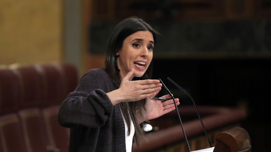 La ministra de Igualdad en el Congreso, Irene Montero. EFE/Kiko Huesca/Archivo