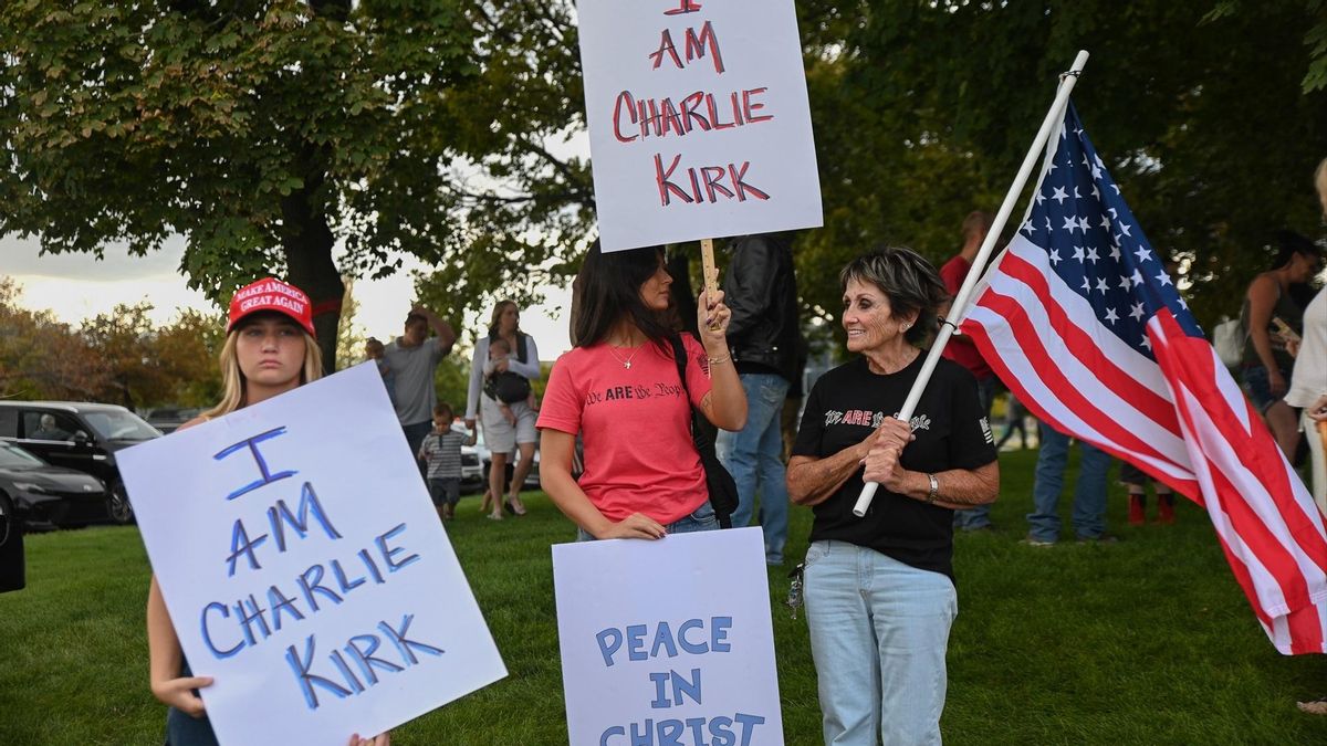 Concentración en memoria de Kirk en Salt Lake City, Utah, el pasado 14 de septiembre.
