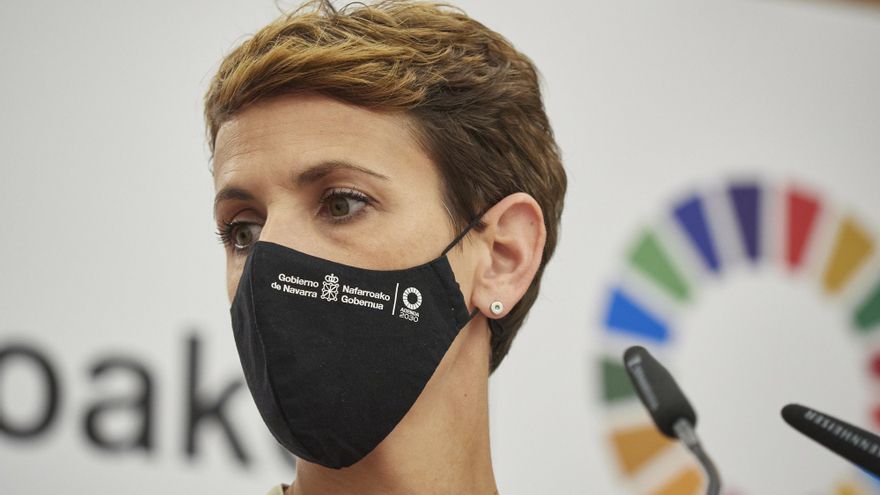 La presidenta del Gobierno de Navarra, María Chivite.