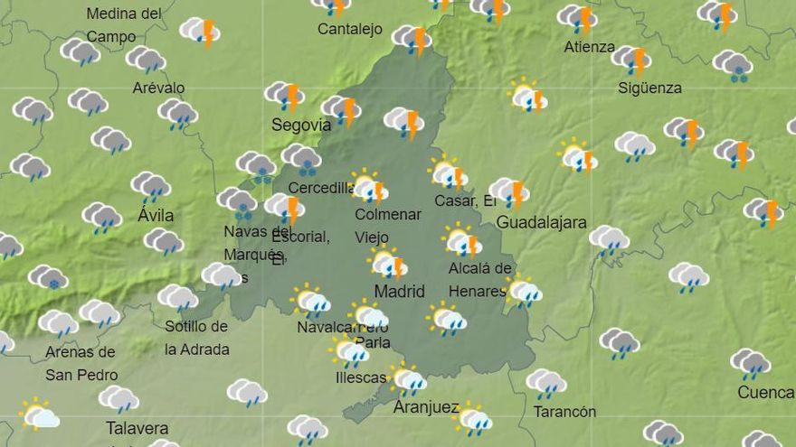 Una DANA trae lluvia intensa y posibilidad de nieve a Madrid esta semana, aunque el peligro de otra Filomena se aleja
