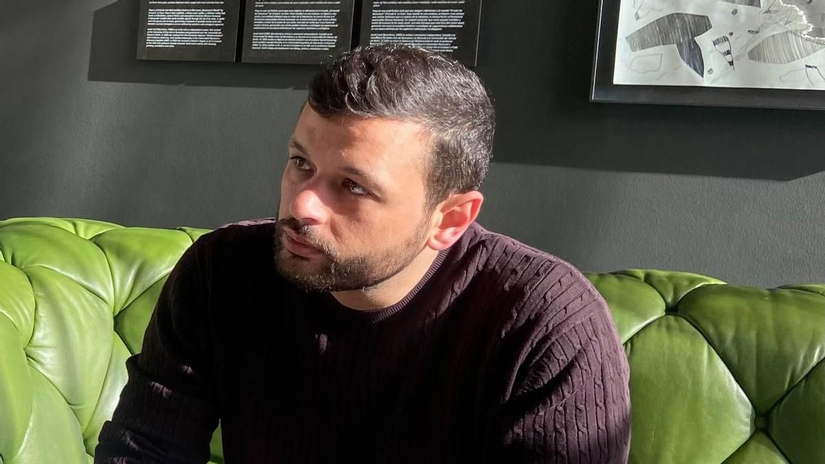 Arab Barghouti, durante la entrevista con elDiario.es en Barcelona