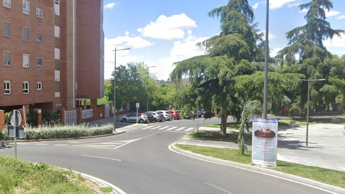 Comienzo de la calle Viena en Cáceres, donde fue el atropello
