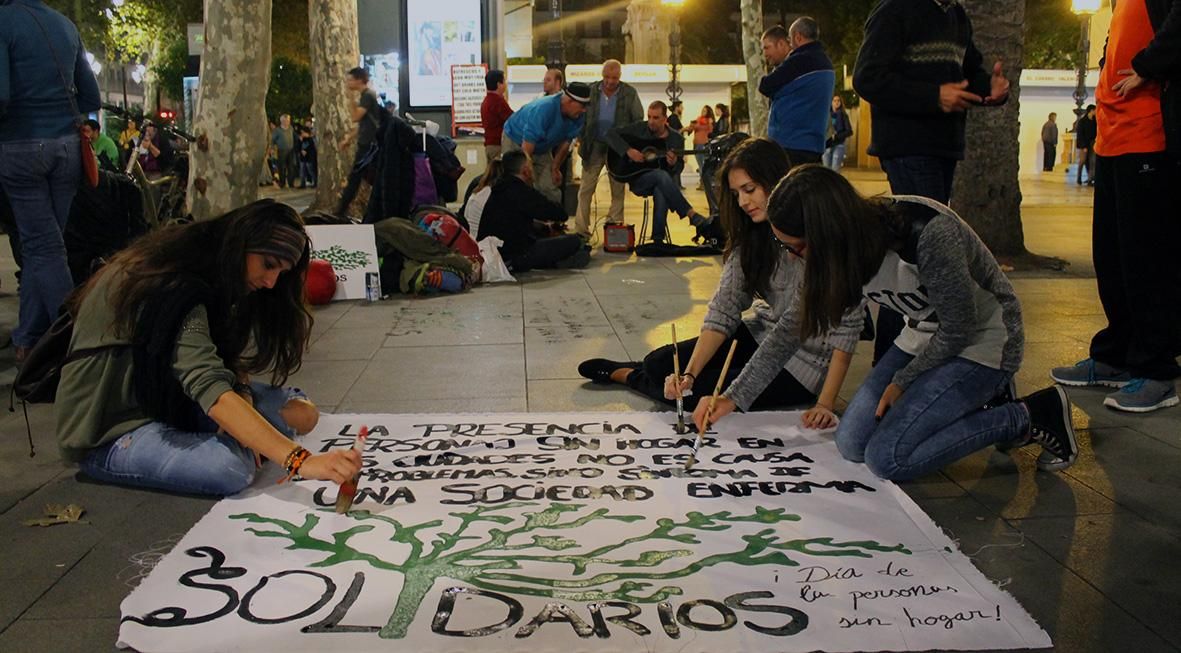 Personas sin hogar. / Juan Miguel Baquero