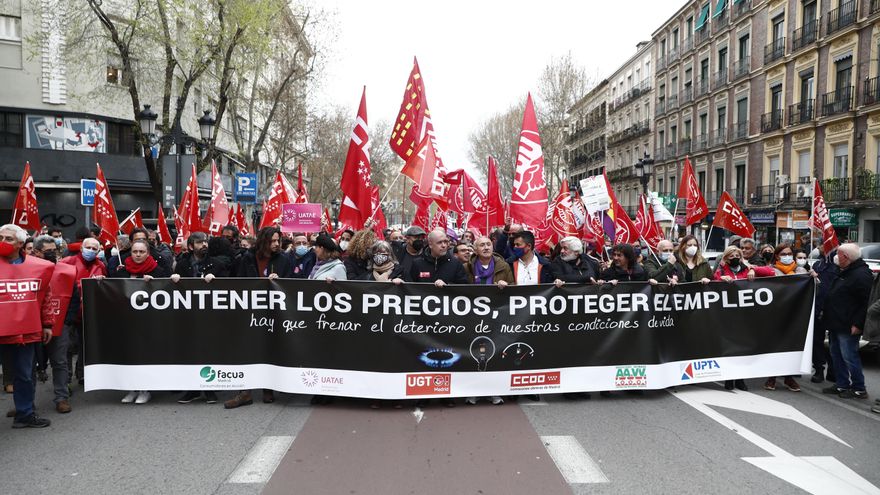 Los sindicatos salen a la calle en 58 ciudades: “No nos vamos a resignar a que esta crisis la paguen los trabajadores”