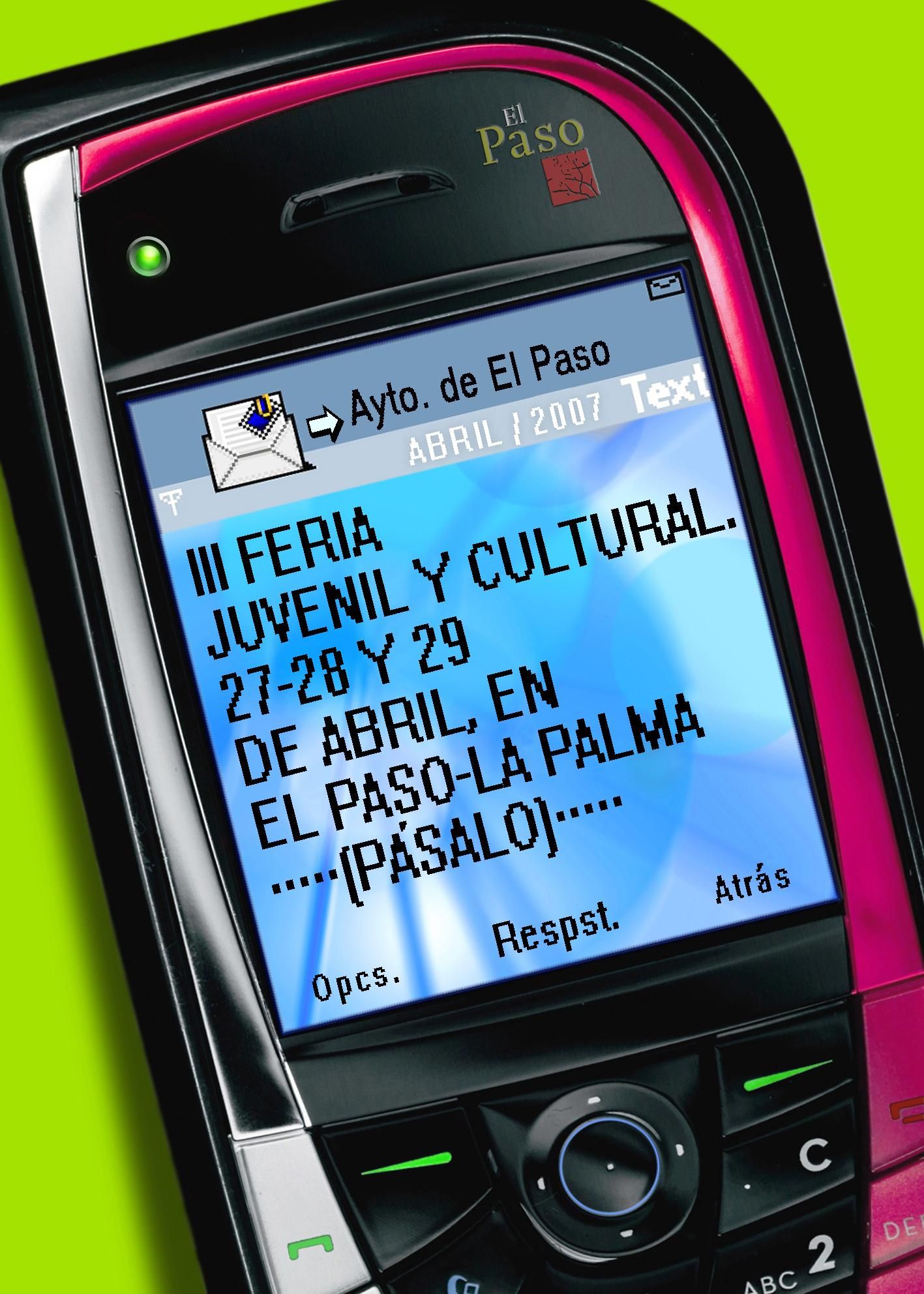 Cartel III Feria Juvenil y Cultural de El Paso. Año 2007. Ayuntamiento de El Paso.