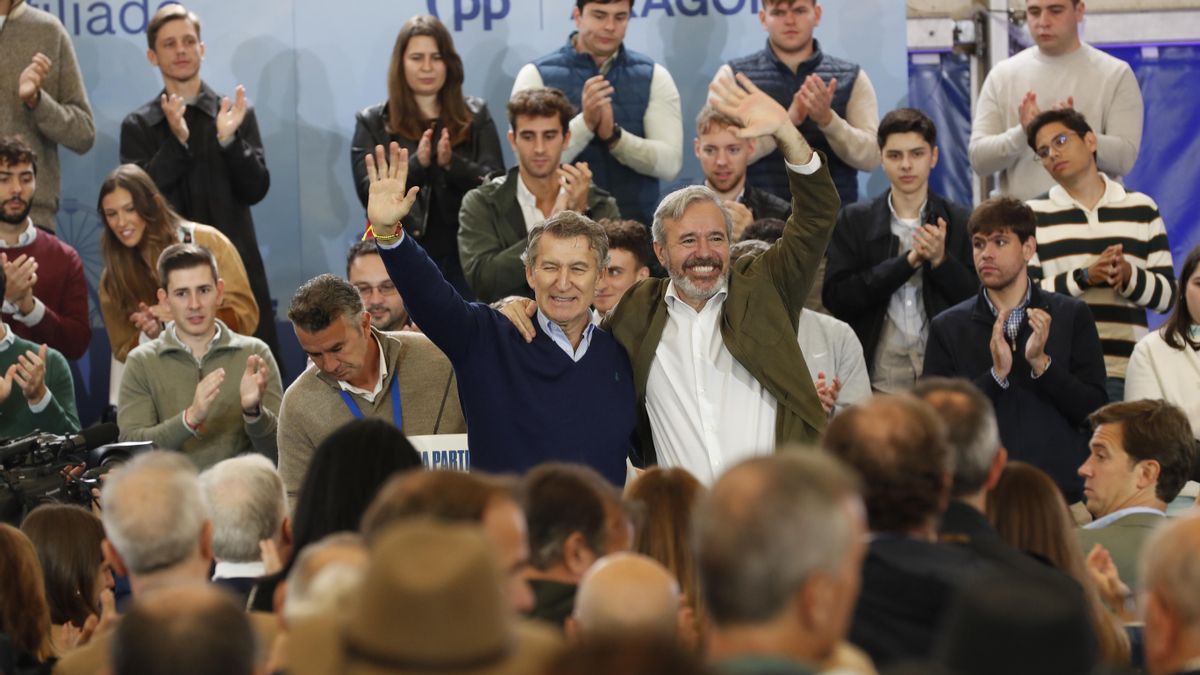 Feijóo da en Zaragoza otra vuelta de tuerca sobre el trasvase: "En Aragón no sobra agua"
