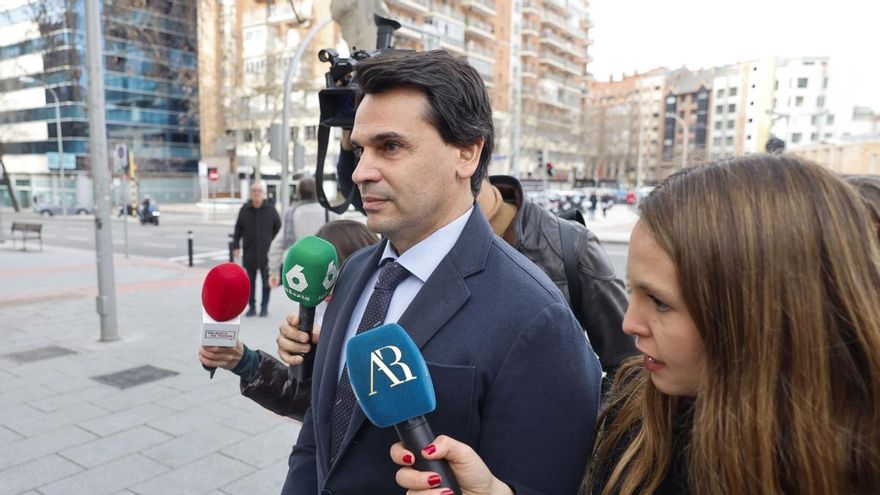 Alberto González Amador a su llegada a los juzgados de Plaza Castilla.