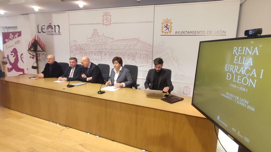 Presentación de los eventos de la reina Urraca I durante el año 2026 por el Ayuntamiento de León.
