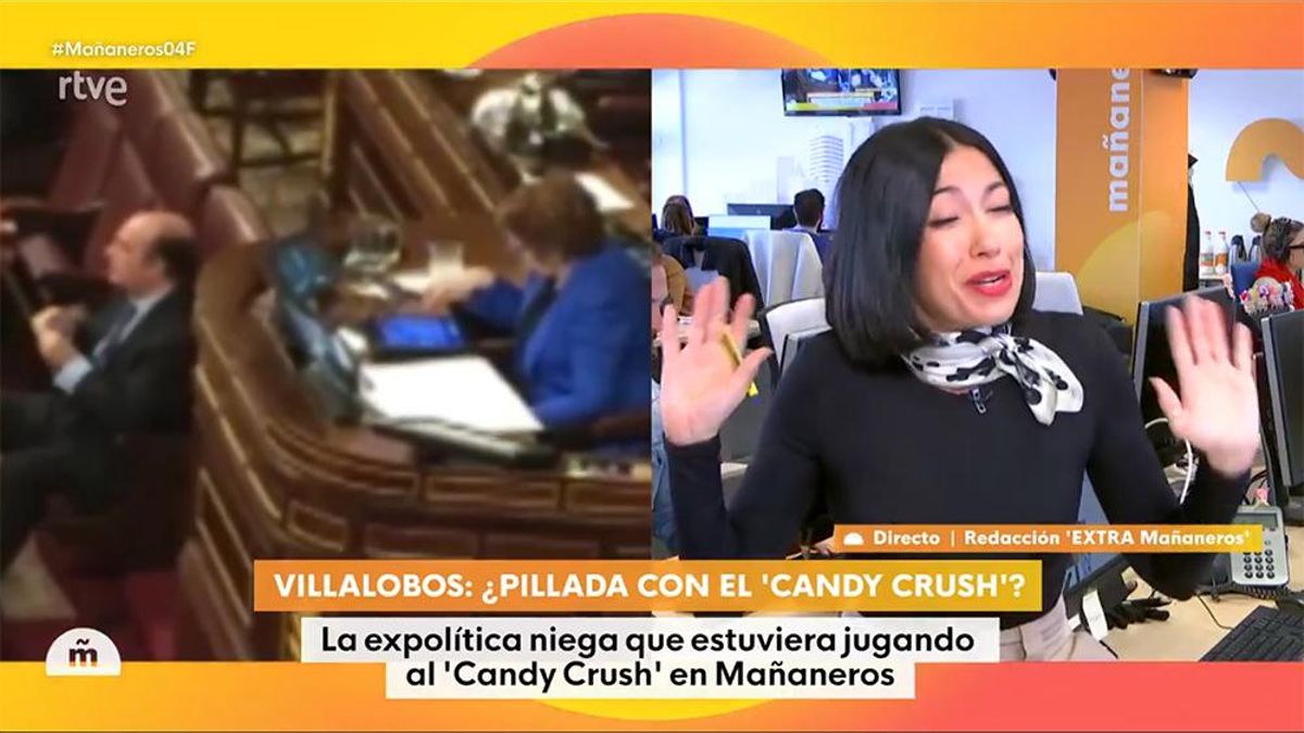 'Mañaneros' contacta con Celia Villalobos para que explique un día después el "Candy Crush" que se le coló en directo