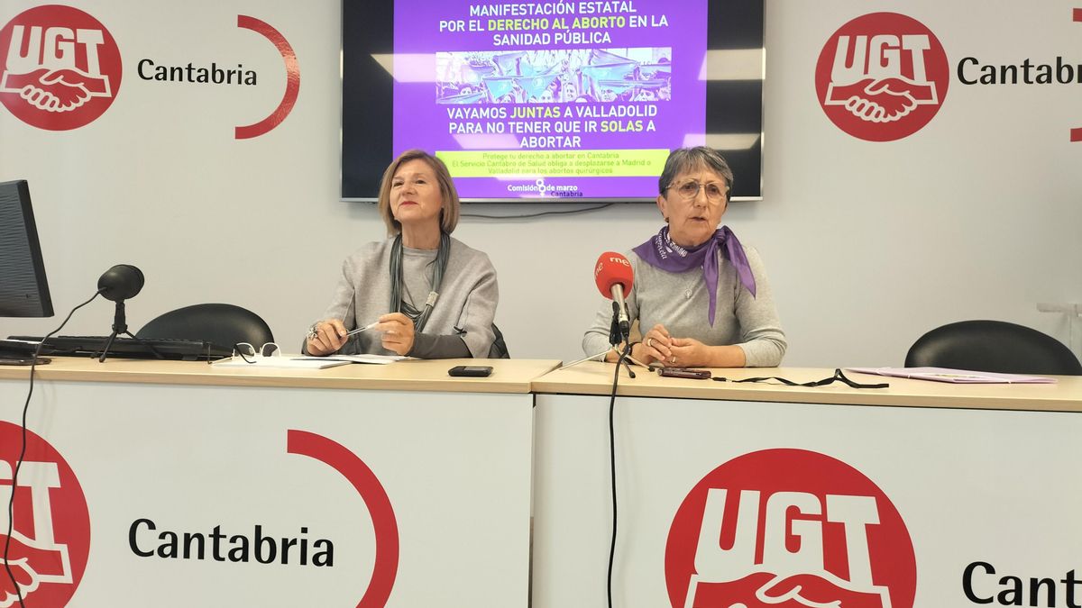 Charo Quintana y Ana Bolado, de la Comisión 8 de Marzo