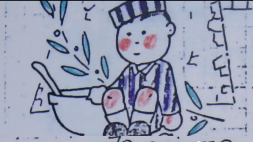 Dibujo de Manuel Alfonso, superviviente de Mauthausen