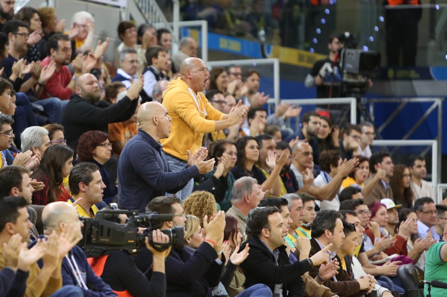 Partido entre el Herbalife Gran Canaria y el Dominion Bilbao Basket en el Gran Canaria Arena. (Alejandro Ramos).