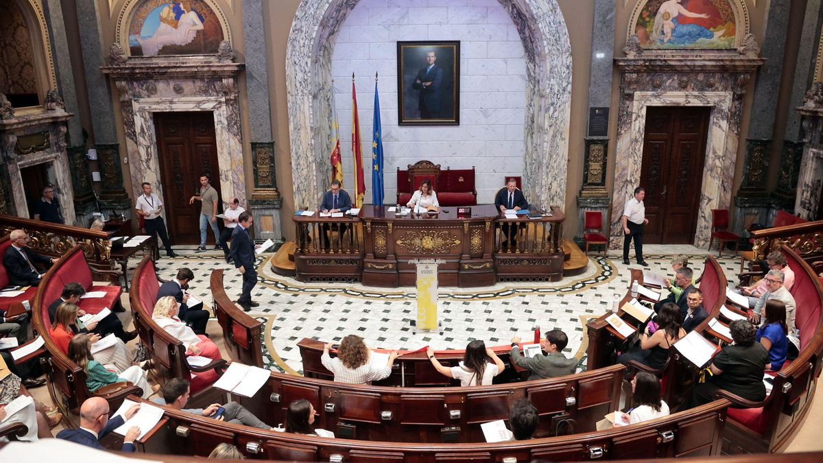 El pleno del Ayuntamiento de València de este jueves, 26 de junio.