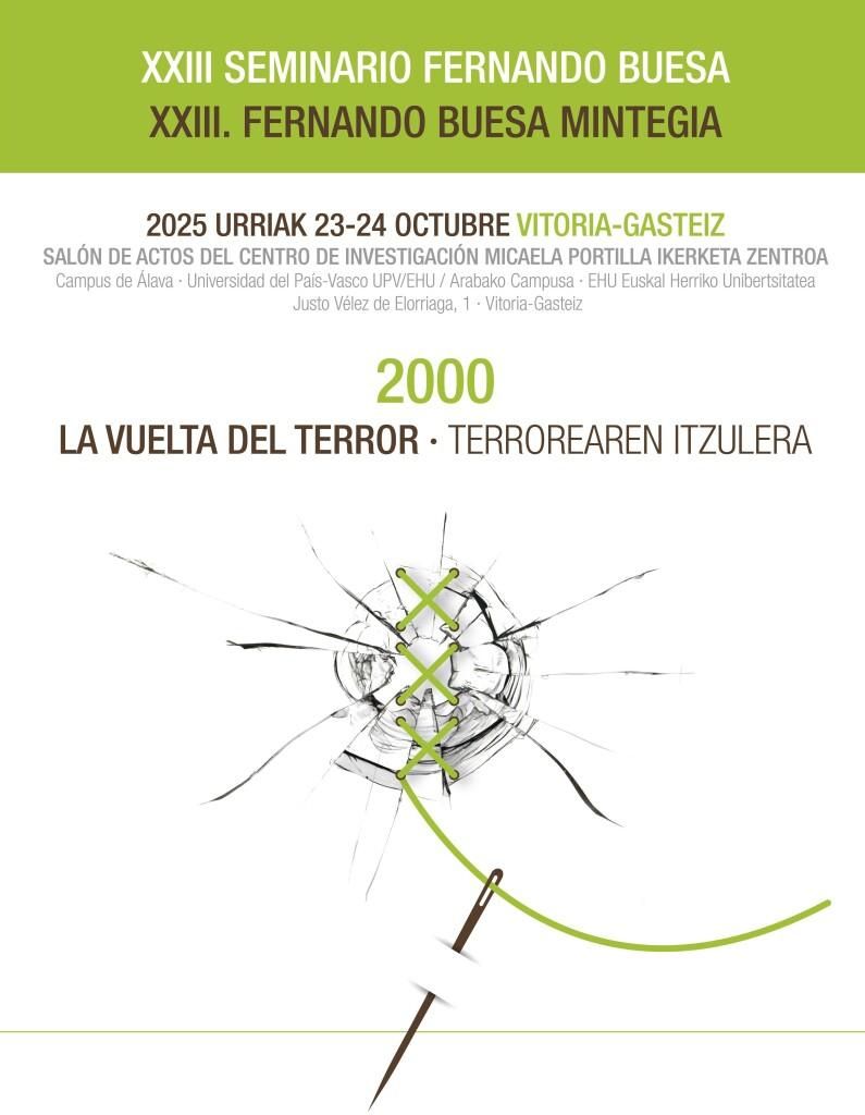 El XXIII Seminario, titulado 'La vuelta del terror', se celebra los días 23 y 24 de octubre en Vitoria