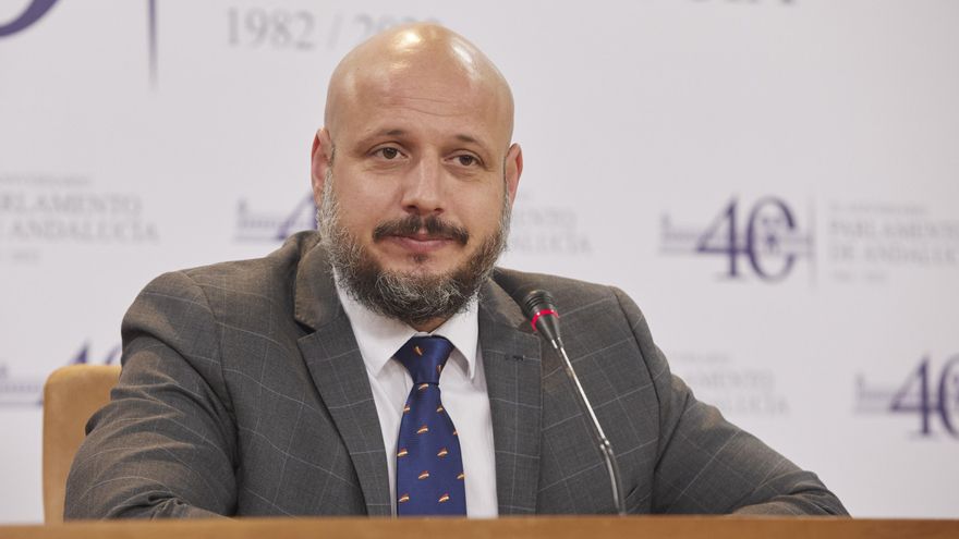 Archivo - El parlamentario andaluz de Vox Rodrigo Alonso, en una foto de archivo.