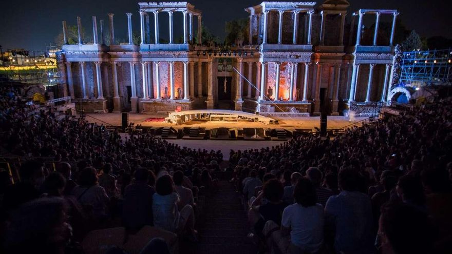 El Teatro Romano Mérida esta noche pasada