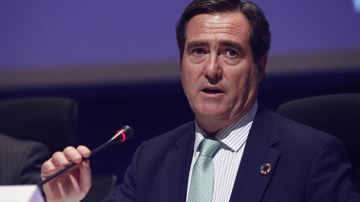 El presidente de la CEOE, Antonio Garamendi.