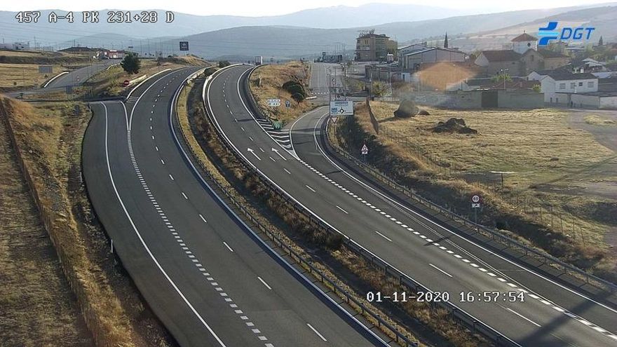 Carretera A-4 en la provincia de Ciudad Real