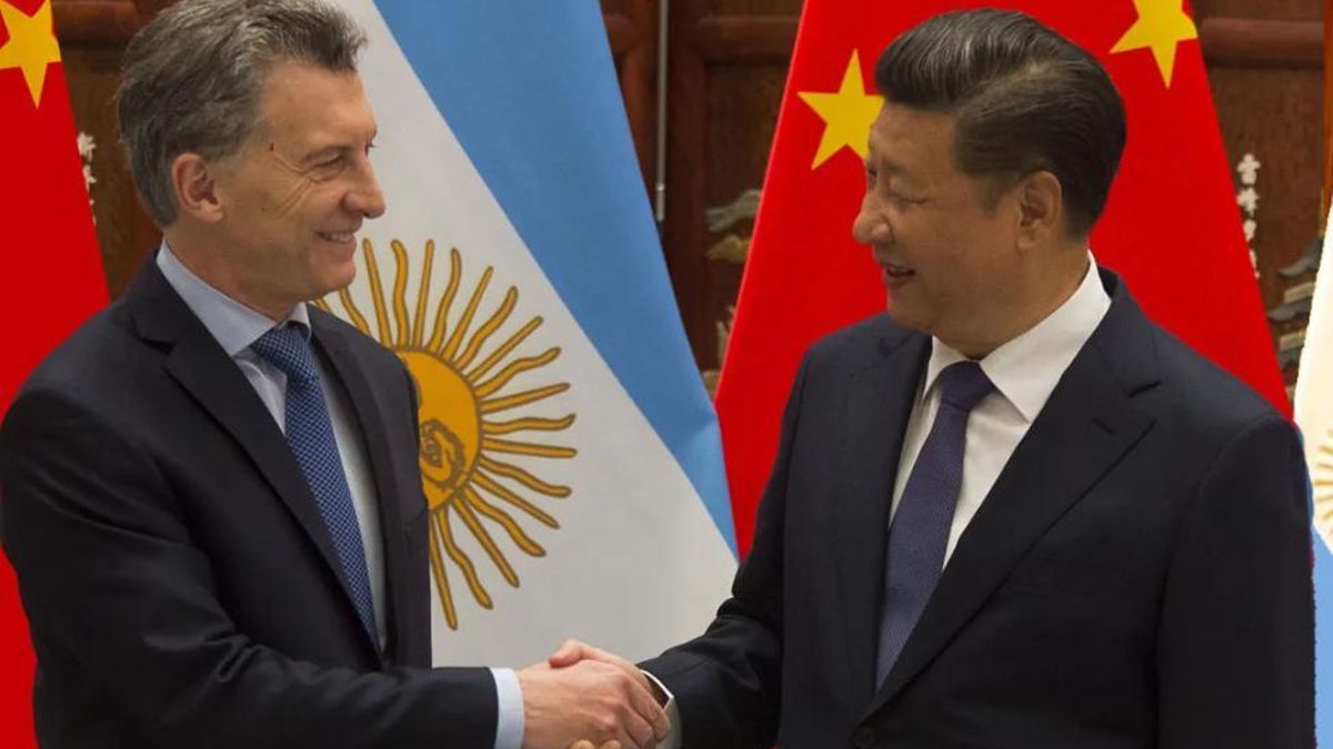 Mauricio Macri y el presidente de la República Popular China, Xi Jinping.