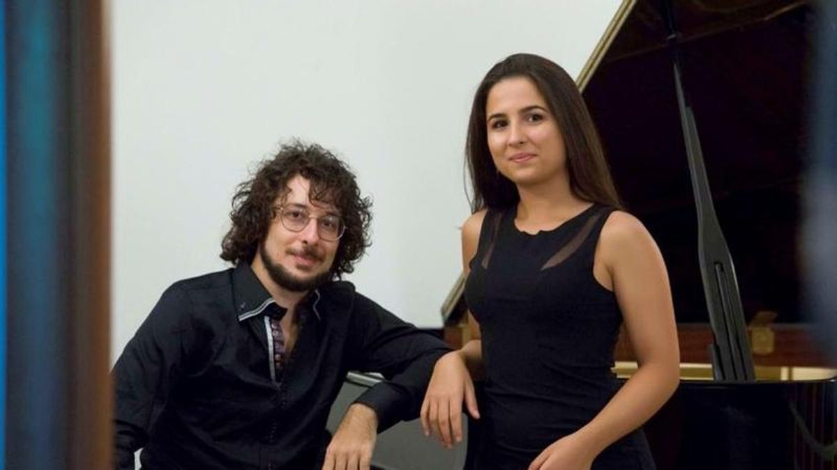Los pianistas Gioia Barbera y Federico Bucaioni.