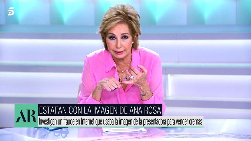 Ana Rosa Quintana también denuncia el uso de su imagen para estafas en internet: "Que nadie caiga en esta trampa"