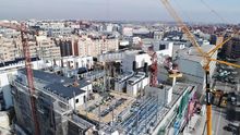 Construcción del tercer centro de datos en San Blas (Madrid) de Interxion.