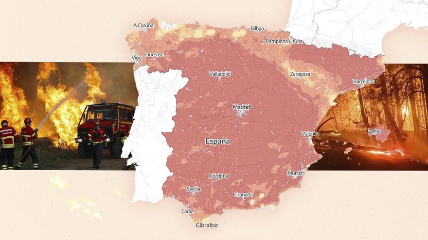 La nueva ola de calor dispara el riesgo de incendios a nivel extremo: “Estamos en manos de la suerte”