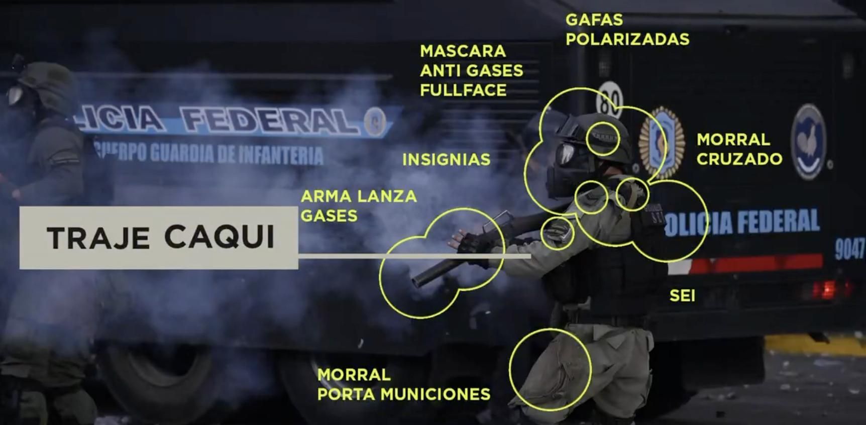 El informe de Mapa de la Policía identificó al gendarme Gallo.