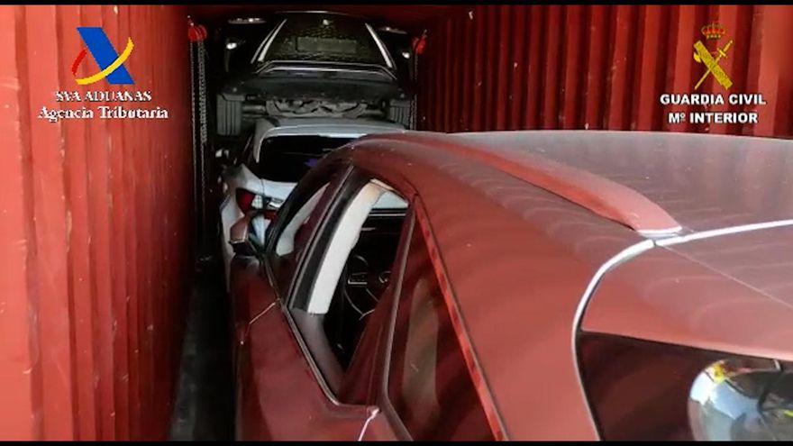 Vehículos robados encontrados en un contenedor en el Puerto de Las Palmas