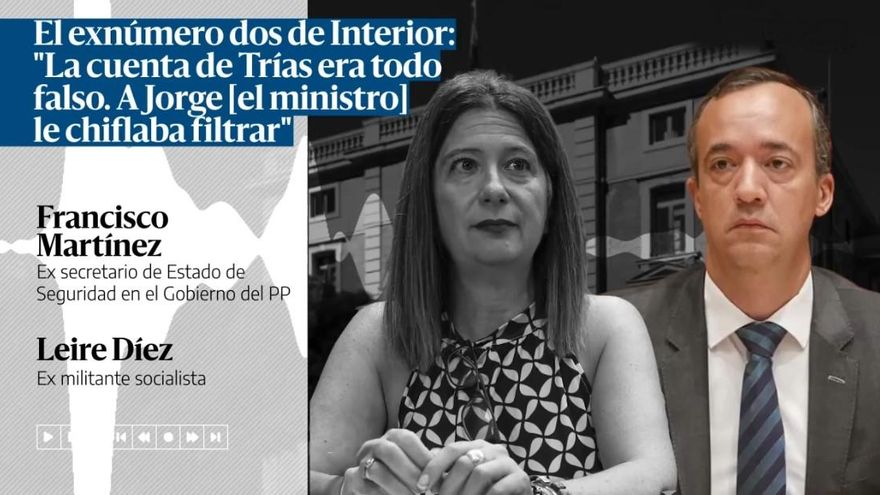 El ex número dos de Fernández Díaz, en un audio con Leire Díez: "La cuenta de Trias era todo falso. A Jorge le chiflaba filtrar"