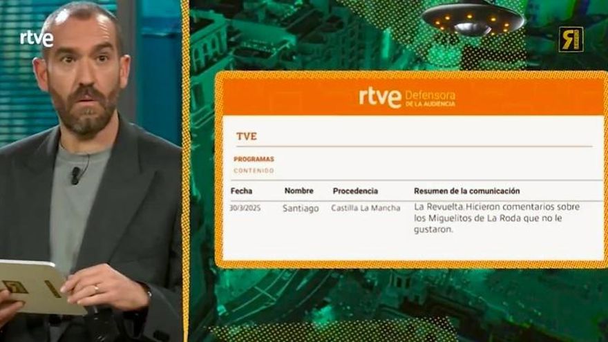 Jorge Ponce repasó algunas de las quejas contra 'La Revuelta' dirigidas a la defensora del espectador de TVE