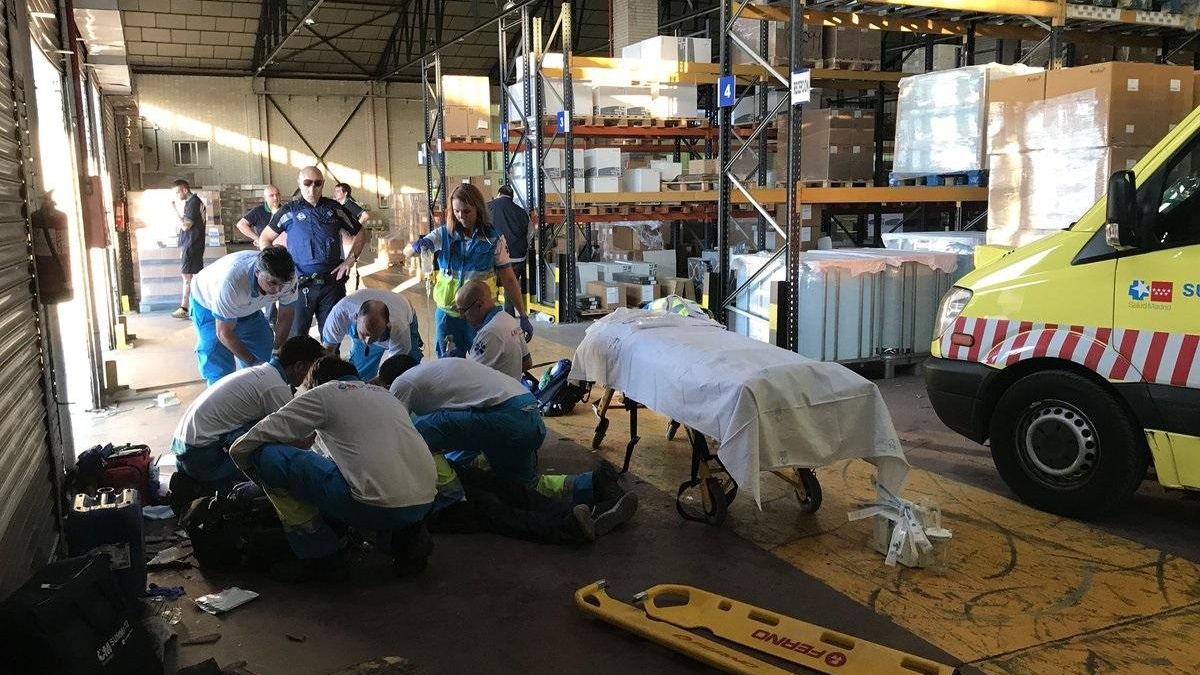 Imagen de archivo de un accidente laboral