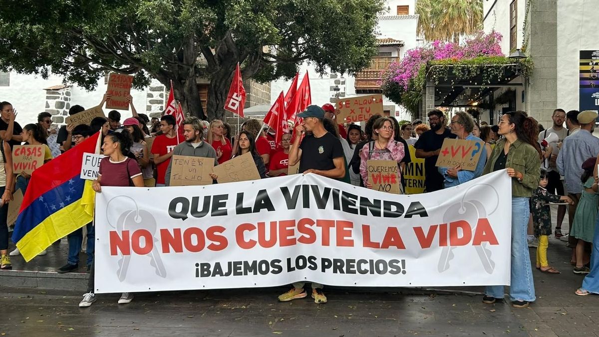 Manifestación en La Palma para reclamar "una vivienda digna y frenar los precios del alquiler"