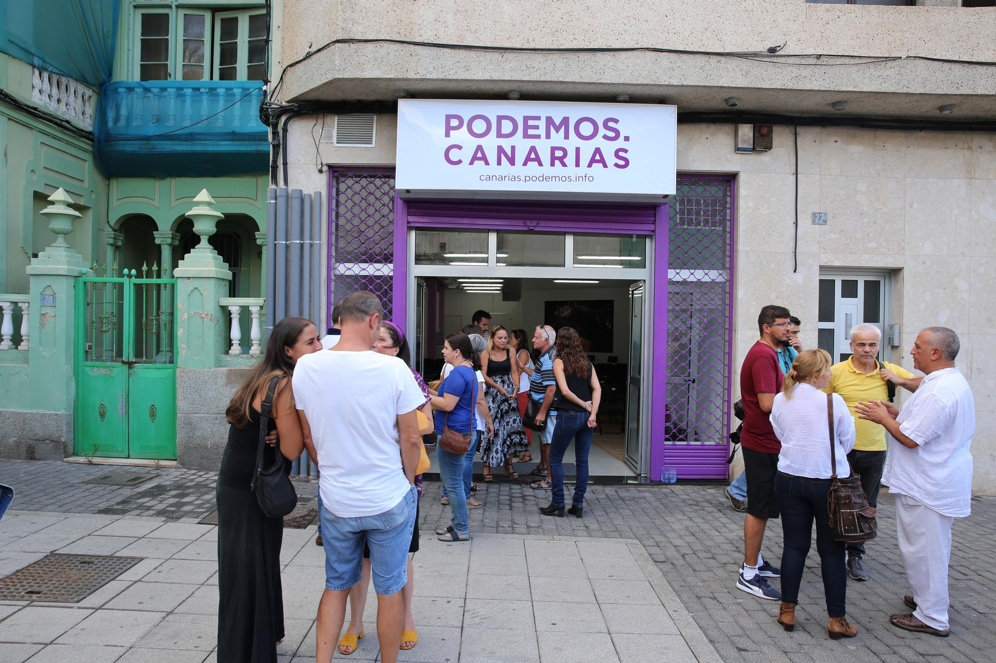 Inauguración de la sede de Podemos Canarias