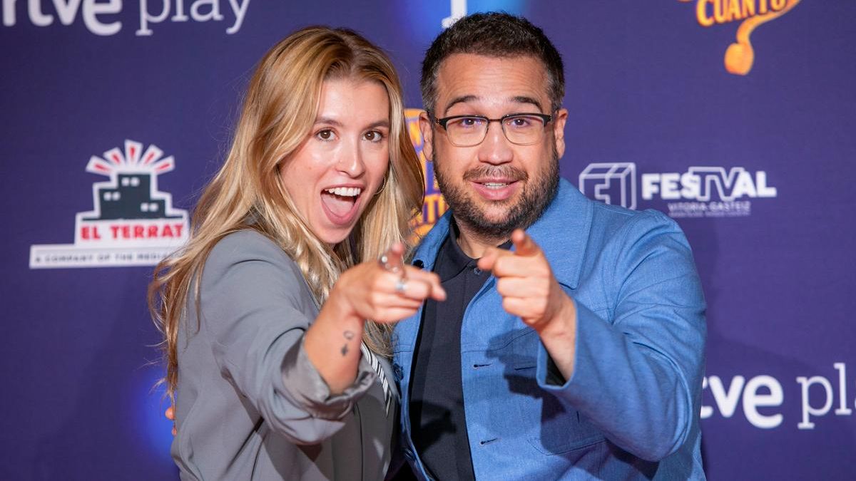 Eva Soriano y Aníbal Gómez en la presentación de 'Cuánto, cuánto, cuánto'