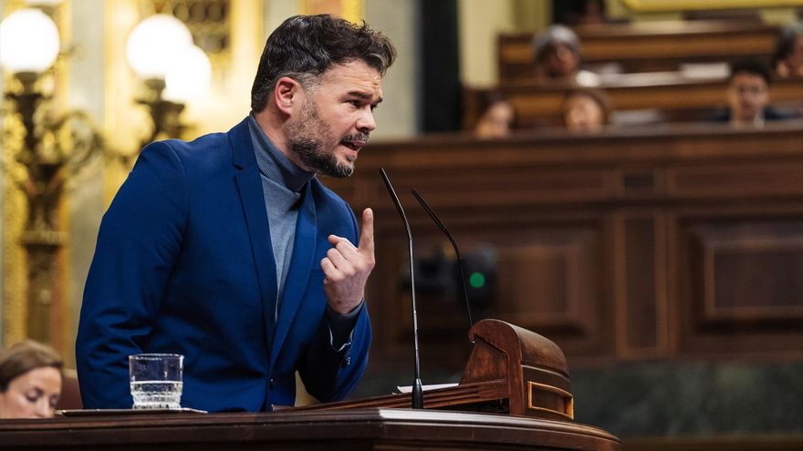 Rufián contesta al diputado del PP que ha llamado "delincuentes" a los  espiados por Pegasus: "Quizás el delito lo está cometiendo usted"