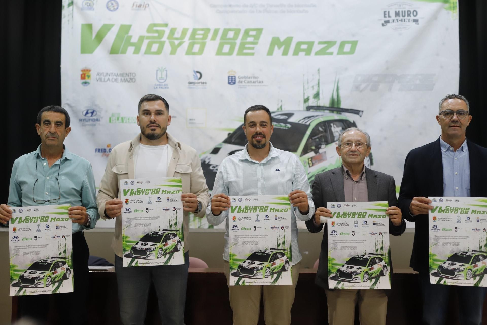 Villa de Mazo celebra las victorias de los pilotos Jorge Rodríguez y Carlos Pérez en la VI Subida Hoyo de Mazo 2025.