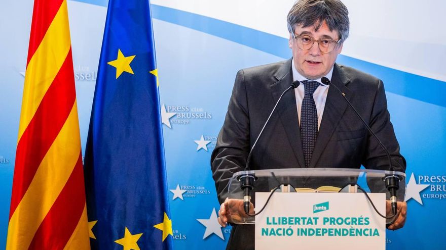 Puigdemont asks the constitutional to suspend his prison order in Spain while deciding on his amnesty