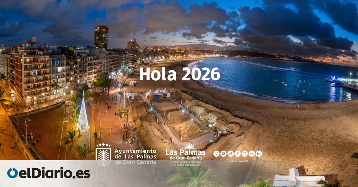 Las Palmas de Gran Canaria saluda al 2026 desde la playa de Las Canteras con un vídeo sobre la vida diaria en la ciudad